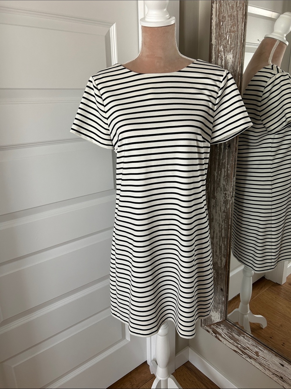 1. State Striped  Shift Dress